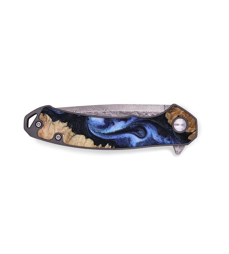 EDC Wood Pocket Knife - Leta (Blue, 797822)