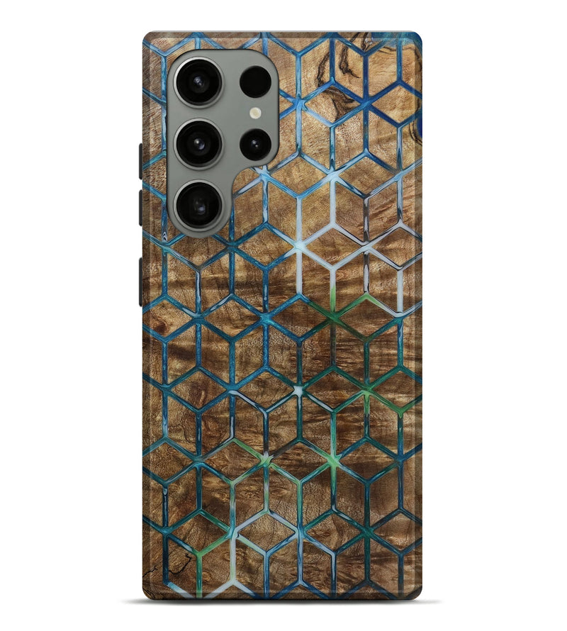 Galaxy S23 Ultra Wood Live Edge Phone Case - Berry (Pattern, 797854)