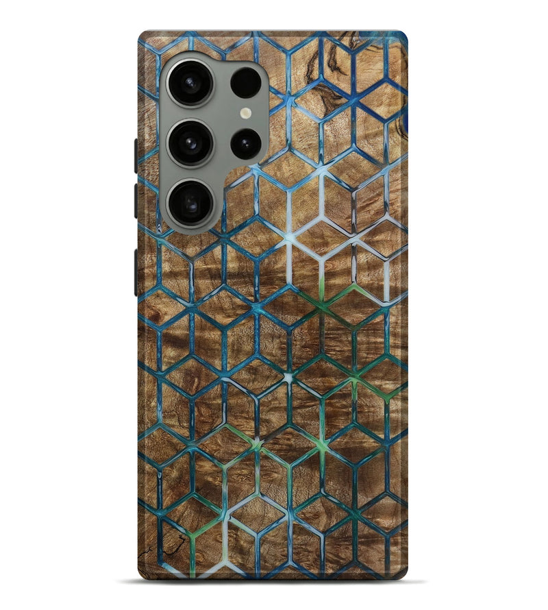 Galaxy S24 Ultra Wood Live Edge Phone Case - Berry (Pattern, 797854)