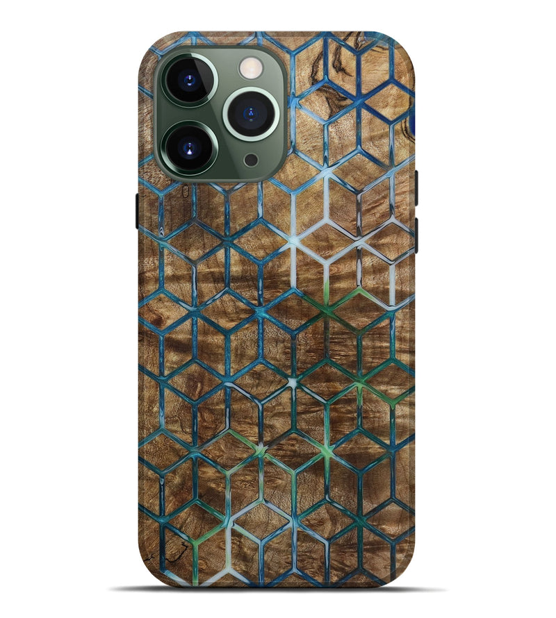 iPhone 13 Pro Max Wood Live Edge Phone Case - Berry (Pattern, 797854)