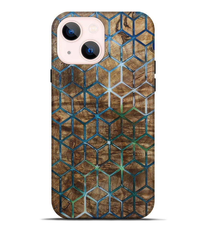 iPhone 14 Plus Wood Live Edge Phone Case - Berry (Pattern, 797854)