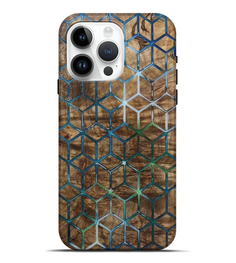 iPhone 15 Pro Max Wood Live Edge Phone Case - Berry (Pattern, 797854)