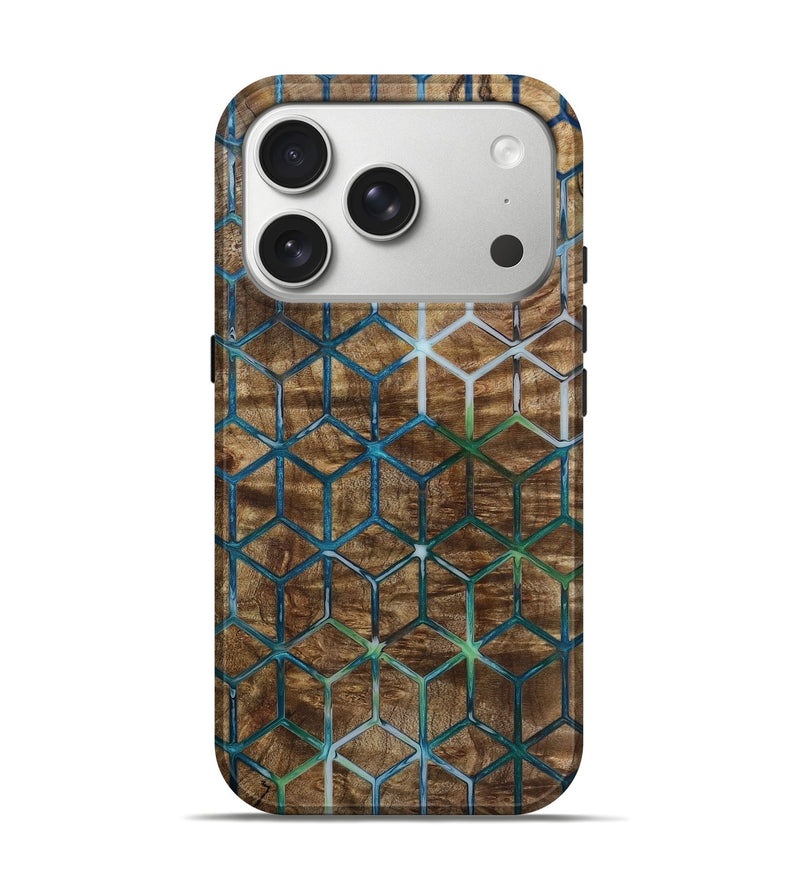 iPhone 17 Pro Wood Live Edge Phone Case - Berry (Pattern, 797854)