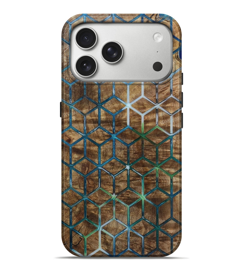 iPhone 17 Pro Max Wood Live Edge Phone Case - Berry (Pattern, 797854)