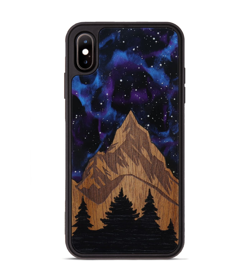 iPhone Xs Max Wood Phone Case - Everest (Terrain)