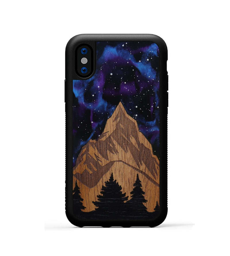 iPhone Xs Wood Phone Case - Everest (Terrain)