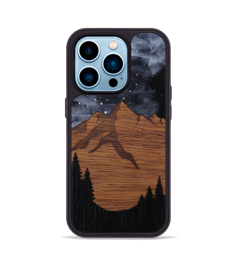iPhone 14 Pro Wood Phone Case - Bierstadt (Terrain)