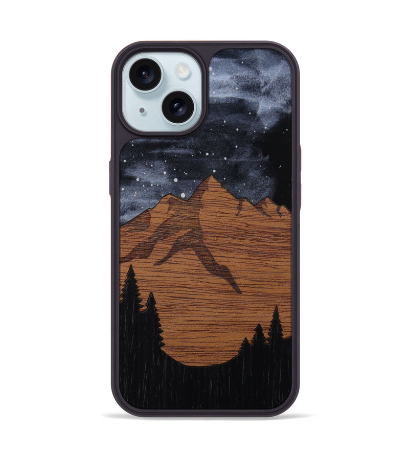 iPhone 15 Wood Phone Case - Bierstadt (Curated)
