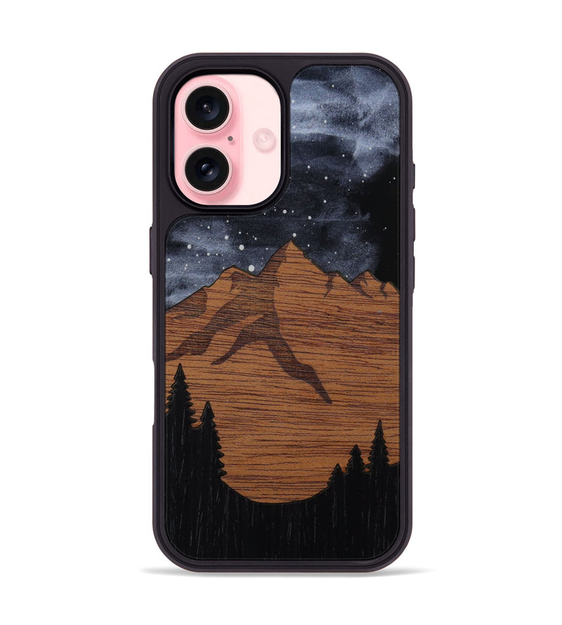 iPhone 16 Wood Phone Case - Bierstadt (Curated)