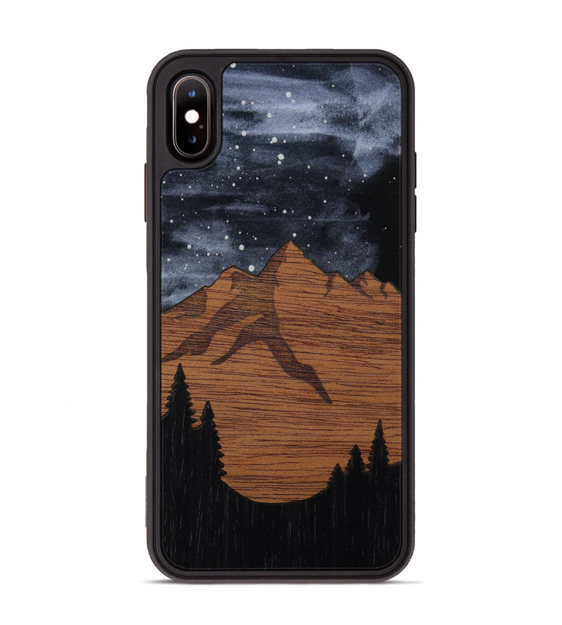 iPhone Xs Max Wood Phone Case - Bierstadt (Terrain)