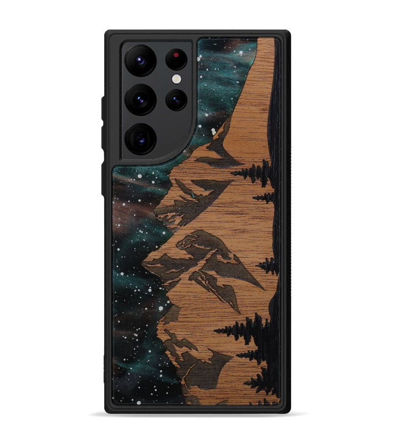Galaxy S22 Ultra Wood Phone Case - Tetons (Curated)