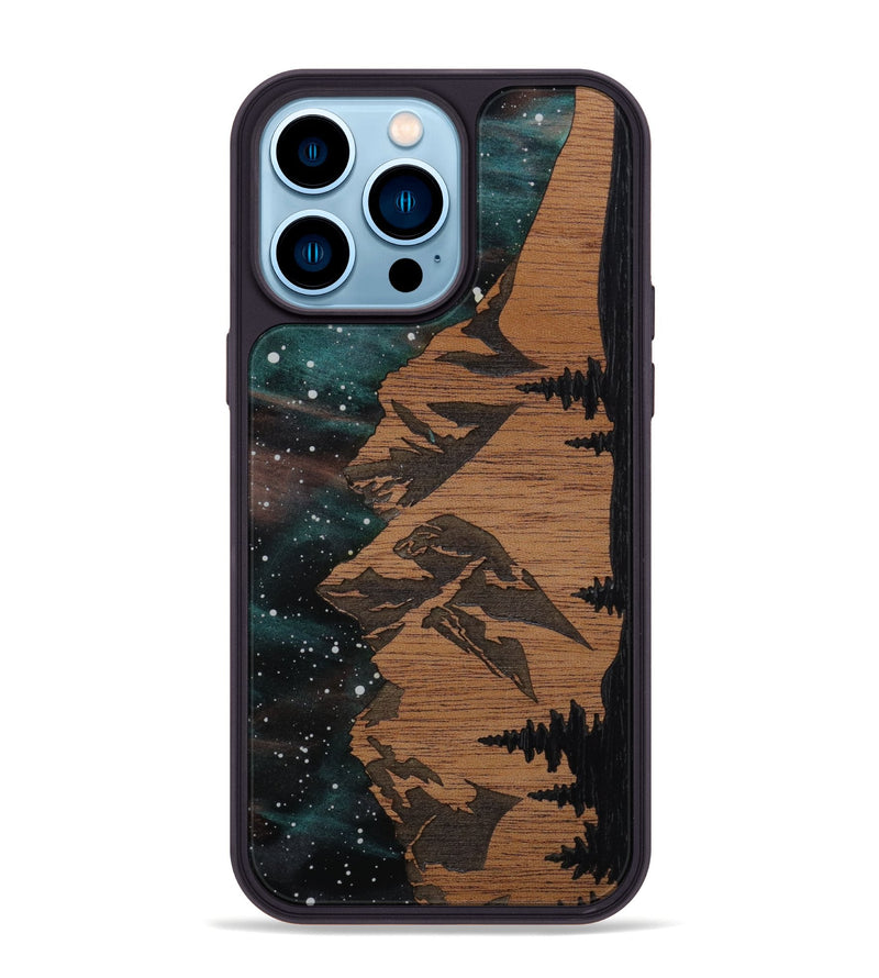 iPhone 14 Pro Max Wood Phone Case - Tetons (Terrain)