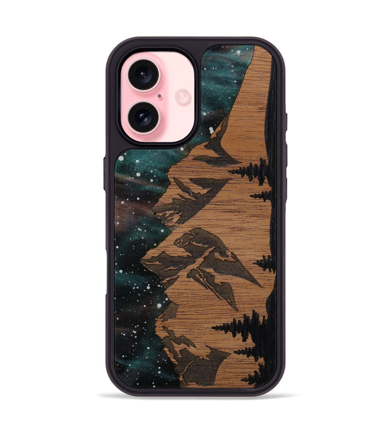 iPhone 16 Wood Phone Case - Tetons (Curated)