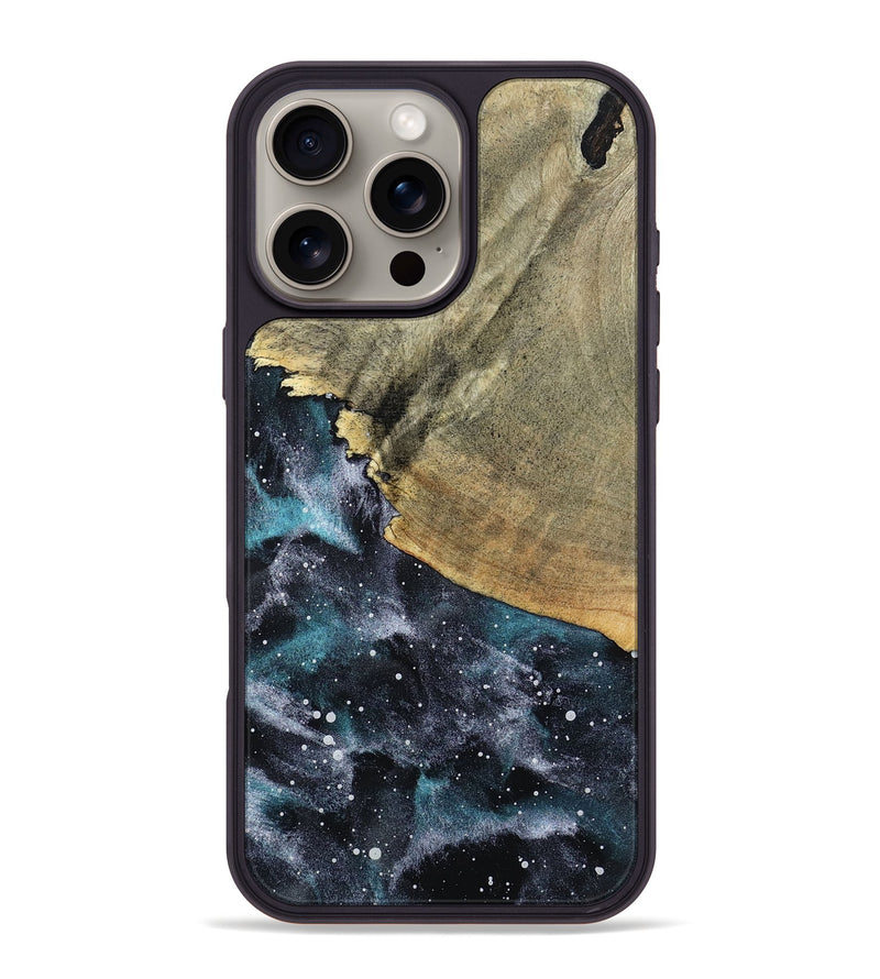 iPhone 16 Pro Max Wood Phone Case - German (Cosmos, 797986)