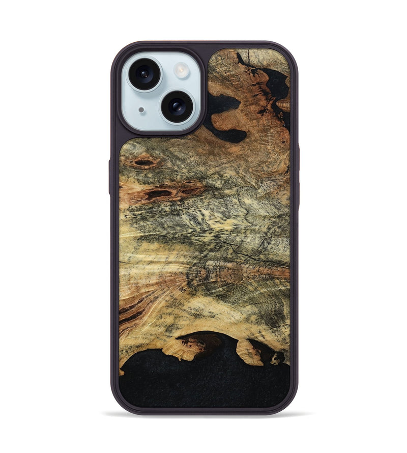 iPhone 15 Wood Phone Case - Sylas (Wood Burl, 797990)