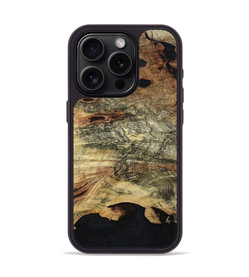 iPhone 15 Pro Wood Phone Case - Sylas (Wood Burl, 797990)
