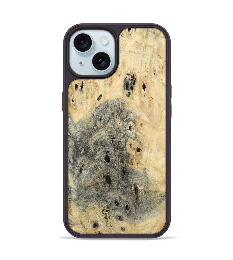 iPhone 15 Wood Phone Case - Mae (Wood Burl, 797991)