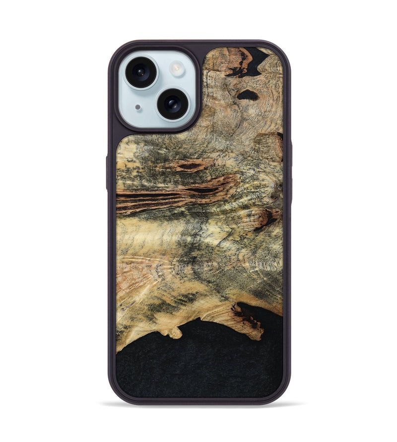 iPhone 15 Wood Phone Case - Kathy (Wood Burl, 798019)