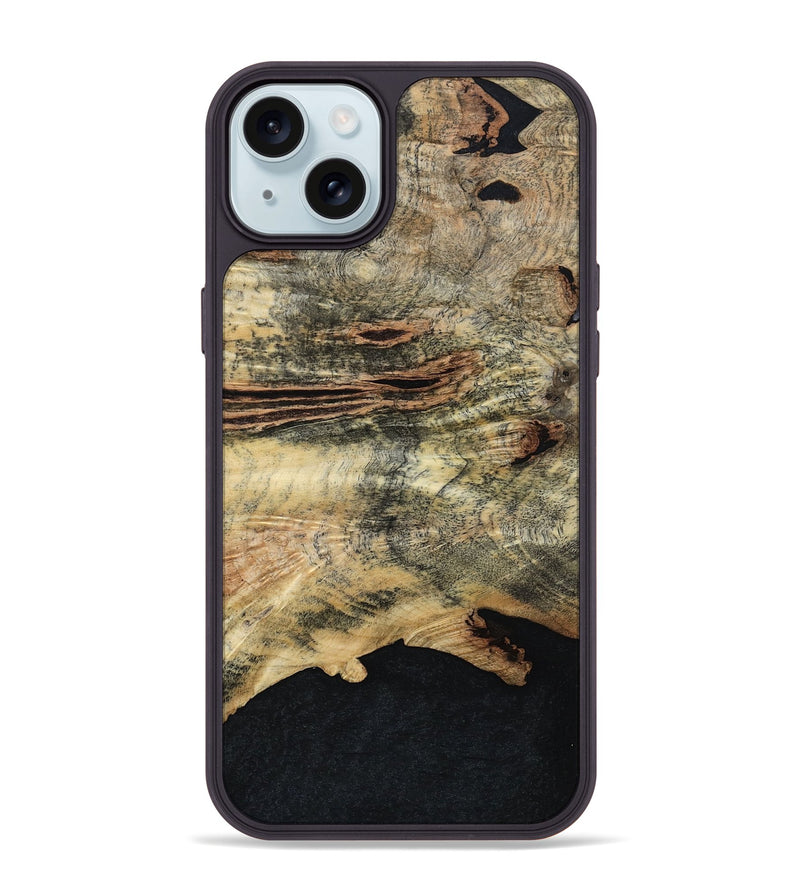 iPhone 15 Plus Wood Phone Case - Kathy (Wood Burl, 798019)