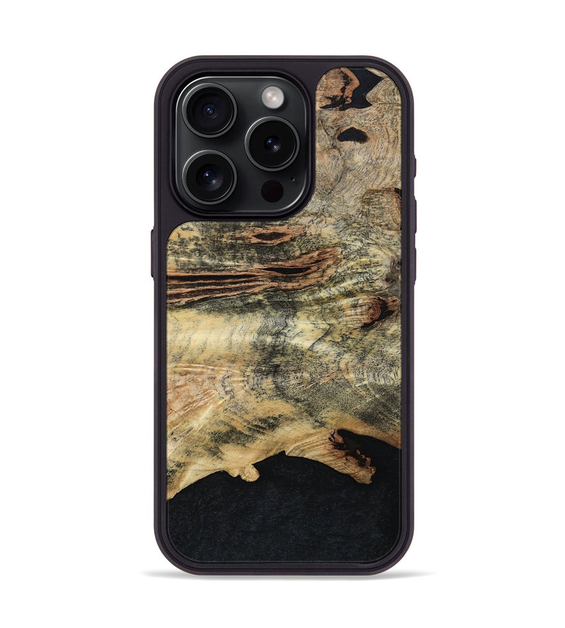 iPhone 15 Pro Wood Phone Case - Kathy (Wood Burl, 798019)