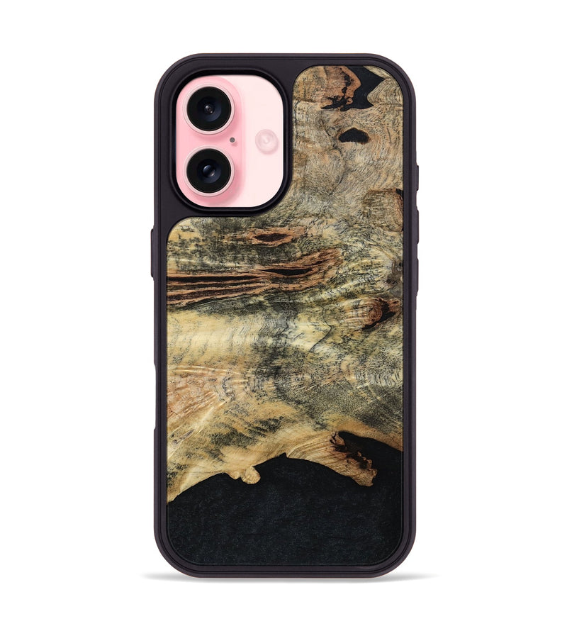 iPhone 16 Wood Phone Case - Kathy (Wood Burl, 798019)