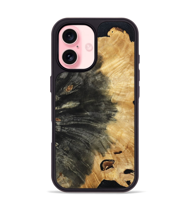iPhone 16 Wood Phone Case - Almon (Wood Burl, 798023)