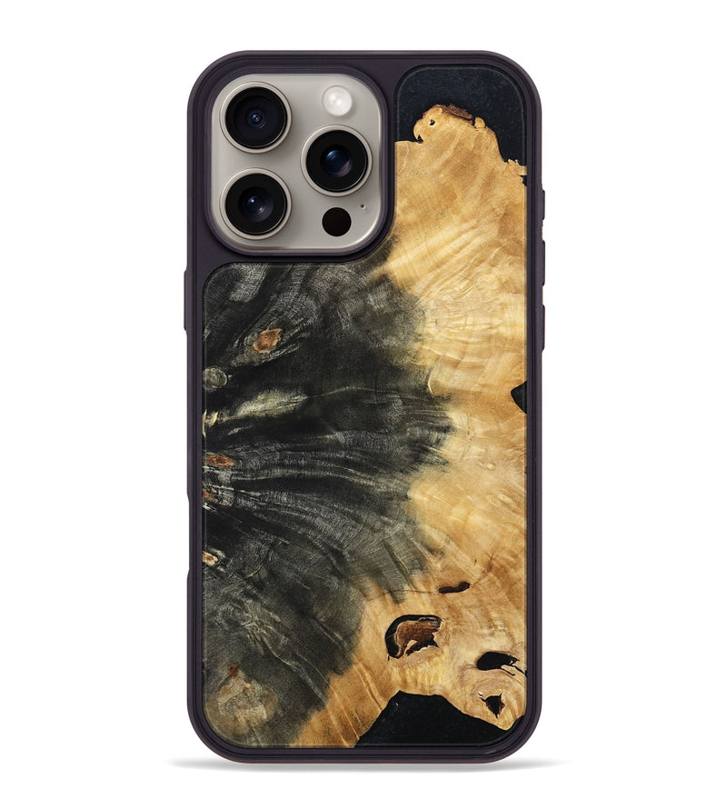 iPhone 16 Pro Max Wood Phone Case - Almon (Wood Burl, 798023)