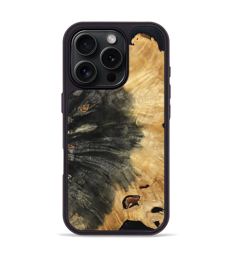 iPhone 16 Pro Wood Phone Case - Almon (Wood Burl, 798023)