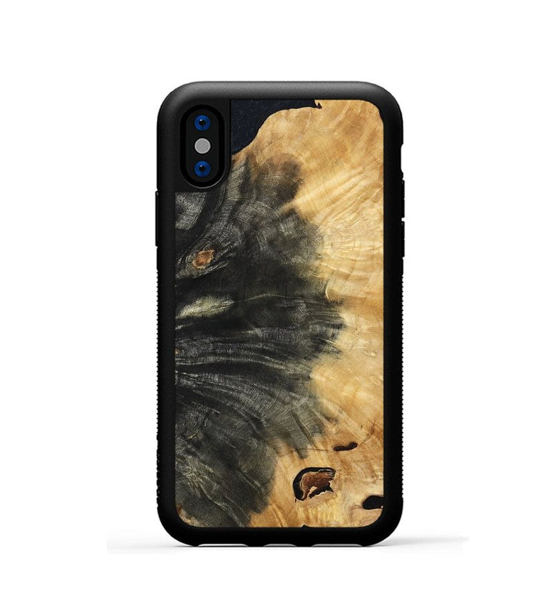 iPhone Xs Wood Phone Case - Almon (Wood Burl, 798023)