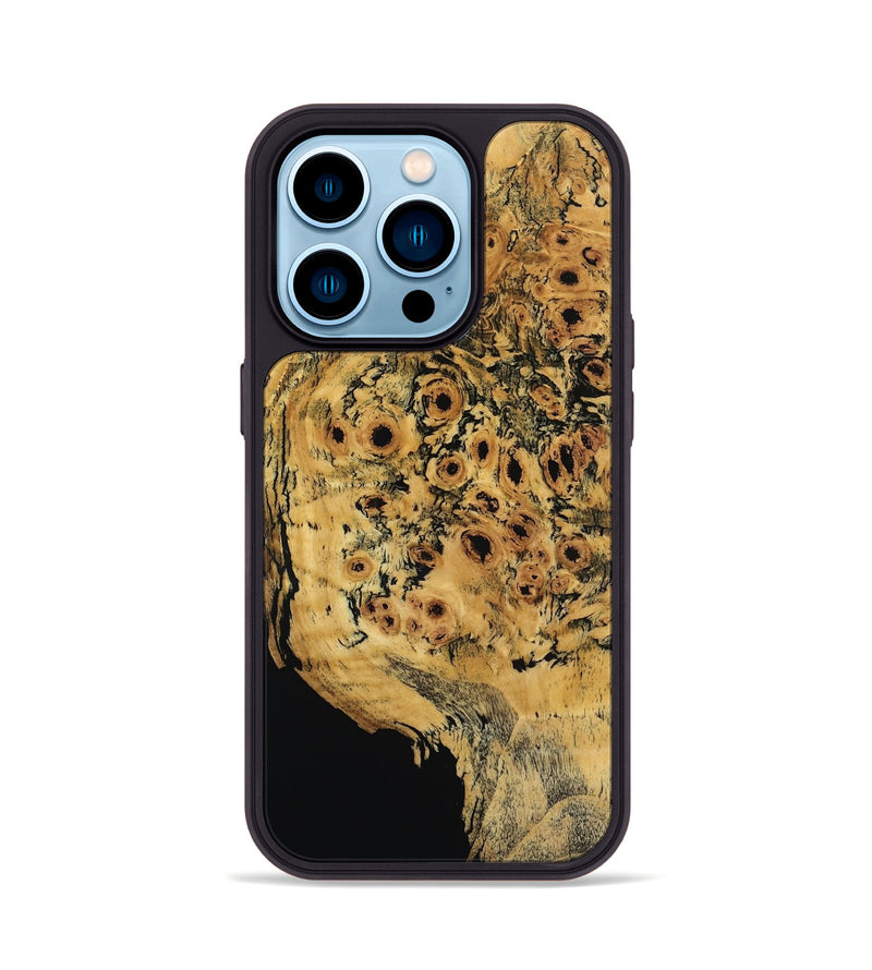 iPhone 14 Pro Wood Phone Case - America (Wood Burl, 798024)