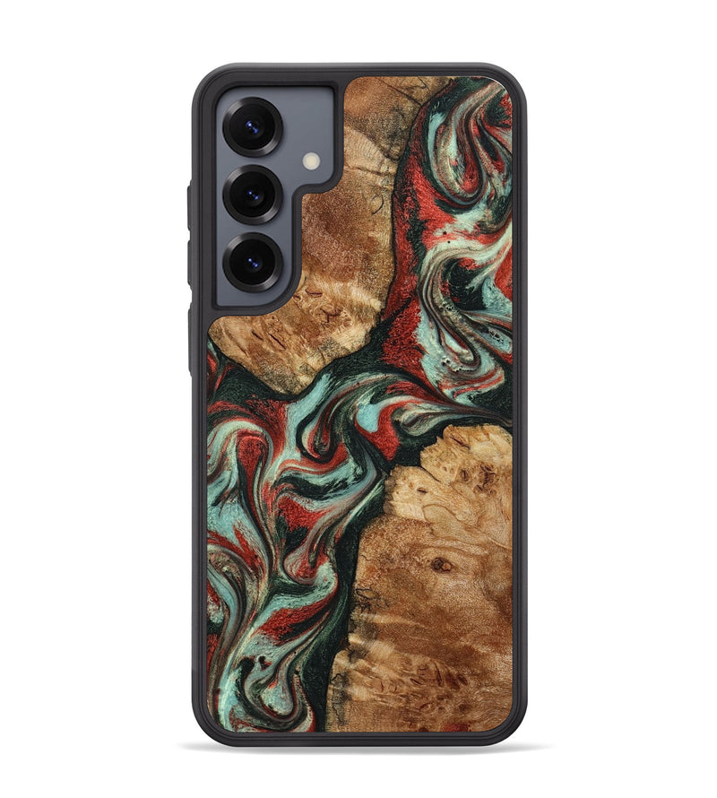 Galaxy S25 Plus Wood Phone Case - Selena (Green, 798101)