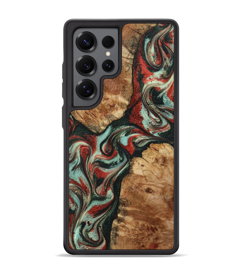 Galaxy S25 Ultra Wood Phone Case - Selena (Green, 798101)