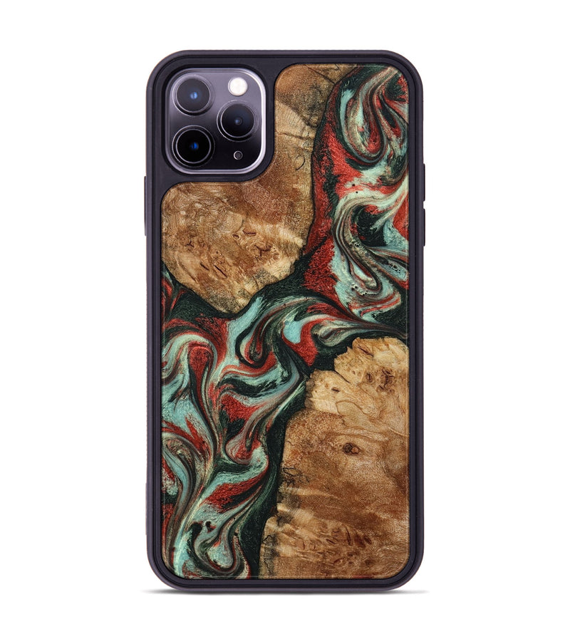 iPhone 11 Pro Max Wood Phone Case - Selena (Green, 798101)