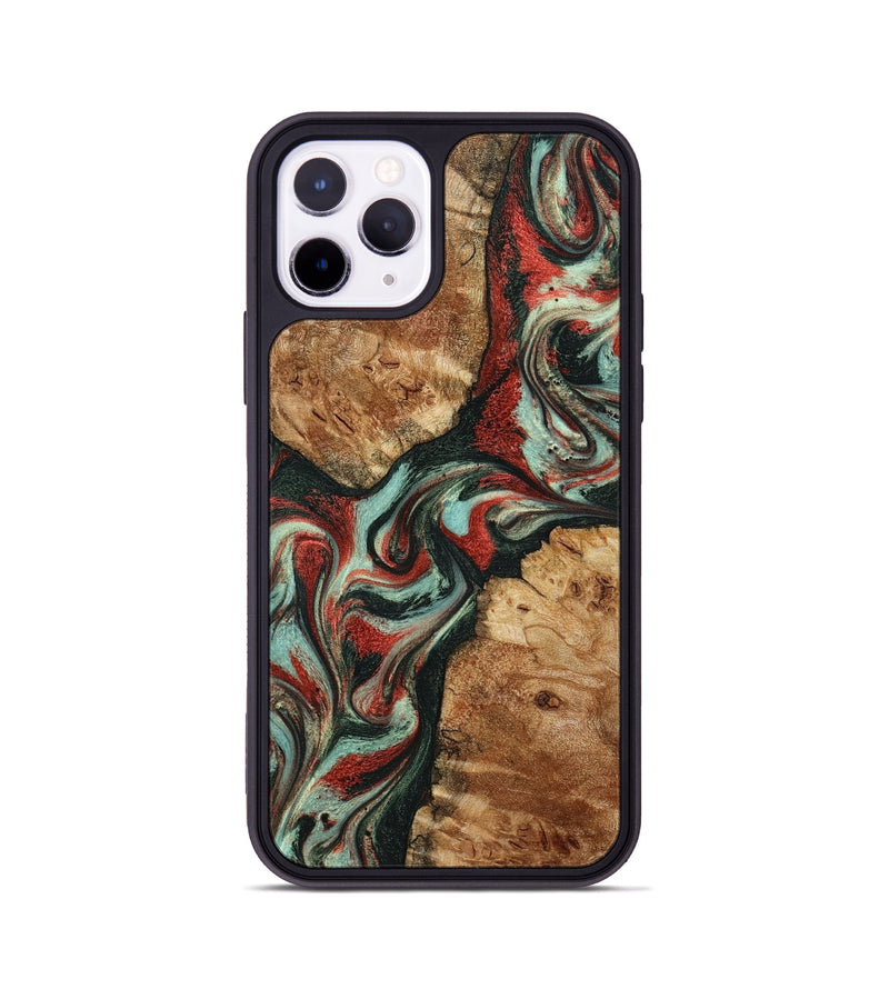 iPhone 11 Pro Wood Phone Case - Selena (Green, 798101)