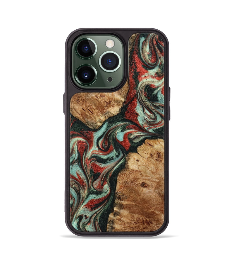 iPhone 13 Pro Wood Phone Case - Selena (Green, 798101)