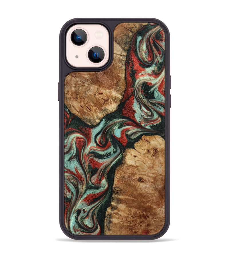 iPhone 14 Plus Wood Phone Case - Selena (Green, 798101)