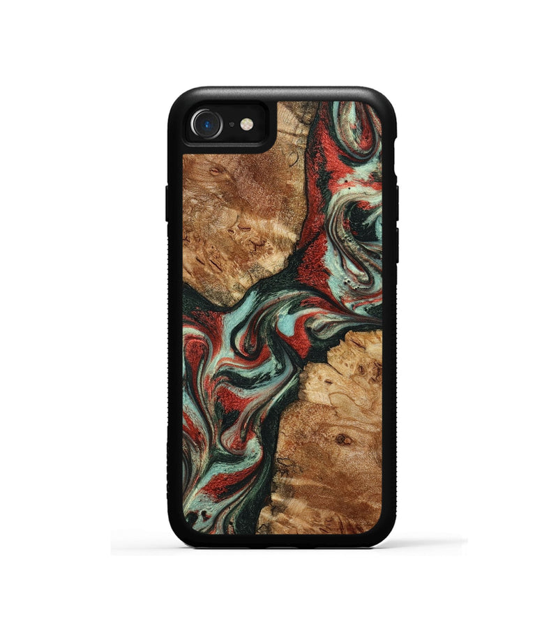 iPhone SE Wood Phone Case - Selena (Green, 798101)