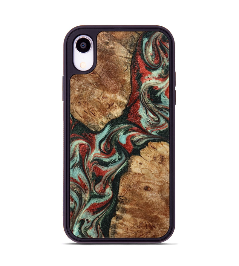 iPhone Xr Wood Phone Case - Selena (Green, 798101)