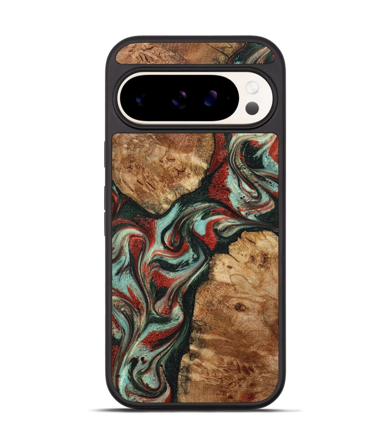 Pixel 9 Pro Wood Phone Case - Selena (Green, 798101)