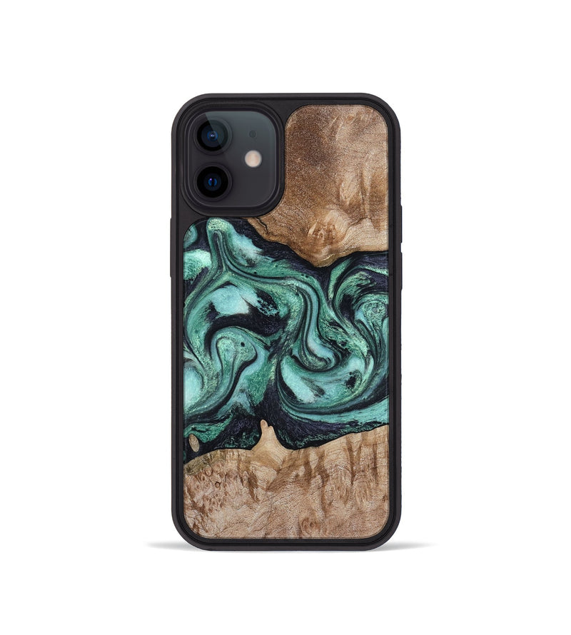 iPhone 12 mini Wood Phone Case - Major (Green, 798102)