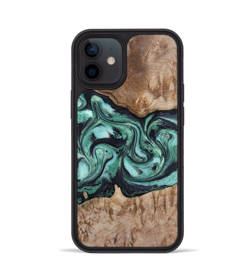iPhone 12 Wood Phone Case - Major (Green, 798102)
