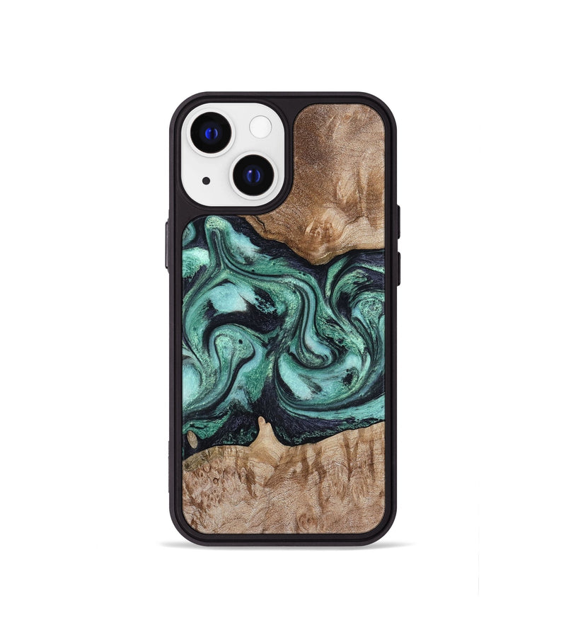 iPhone 13 mini Wood Phone Case - Major (Green, 798102)