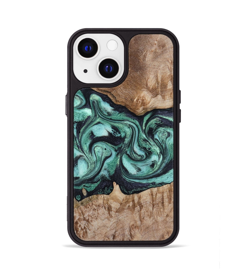 iPhone 13 Wood Phone Case - Major (Green, 798102)