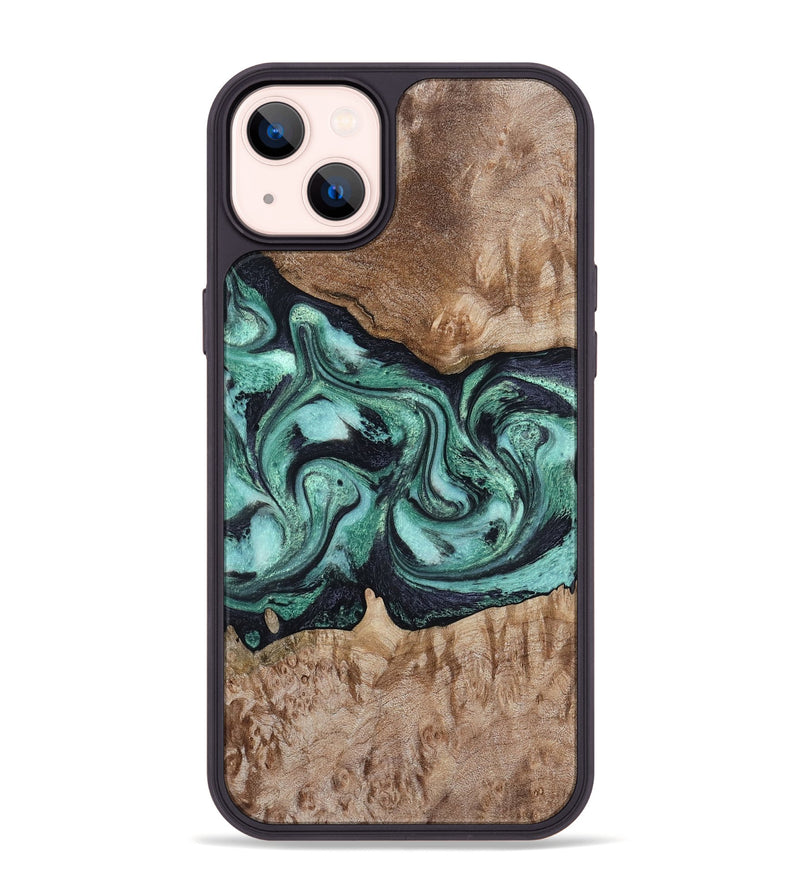 iPhone 14 Plus Wood Phone Case - Major (Green, 798102)