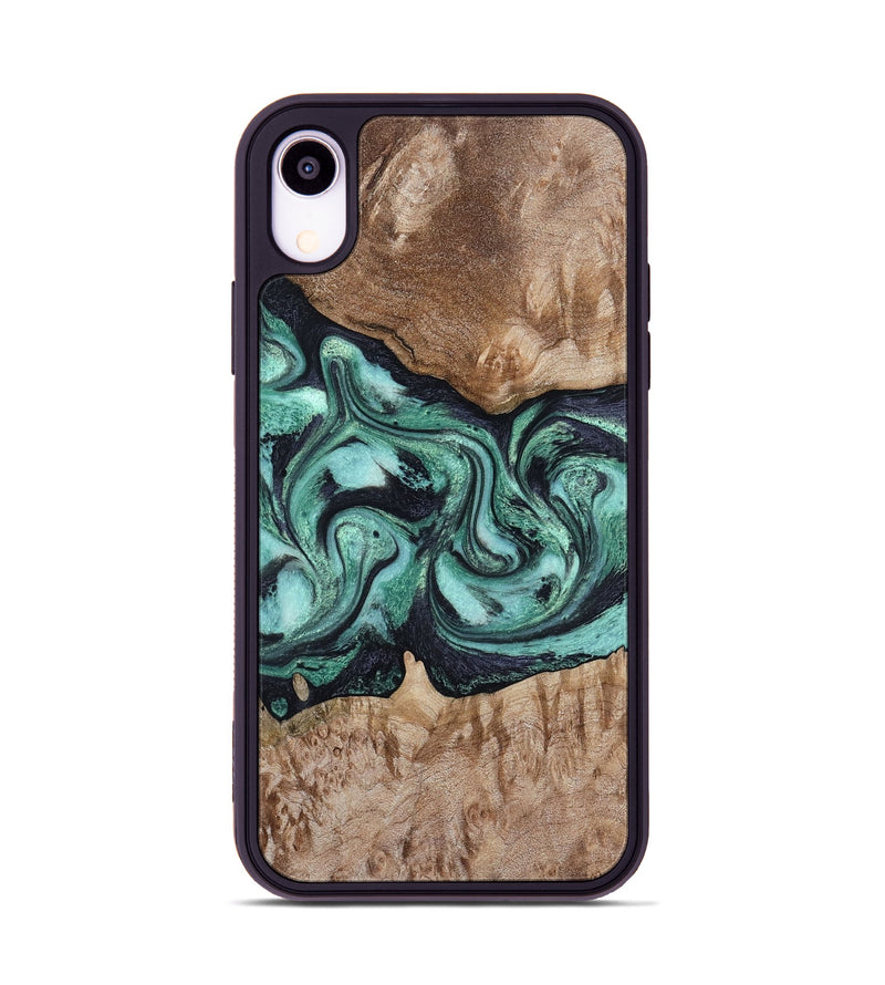 iPhone Xr Wood Phone Case - Major (Green, 798102)