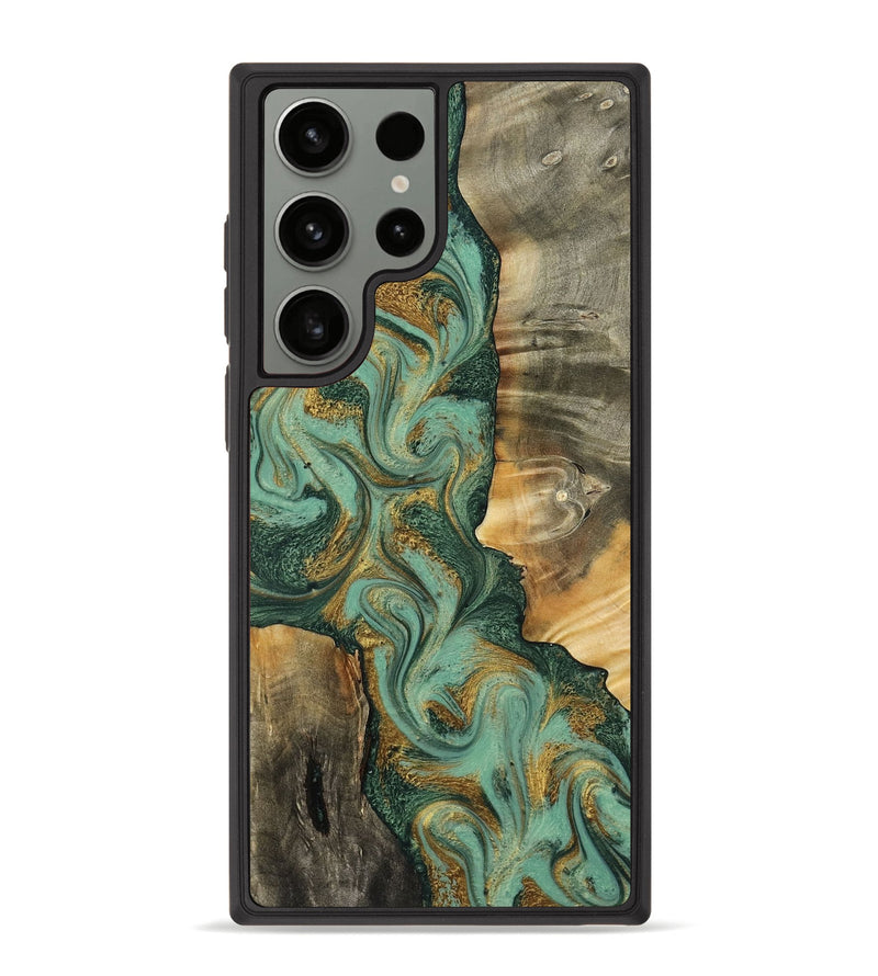 Galaxy S23 Ultra Wood Phone Case - Donie (Green, 798103)