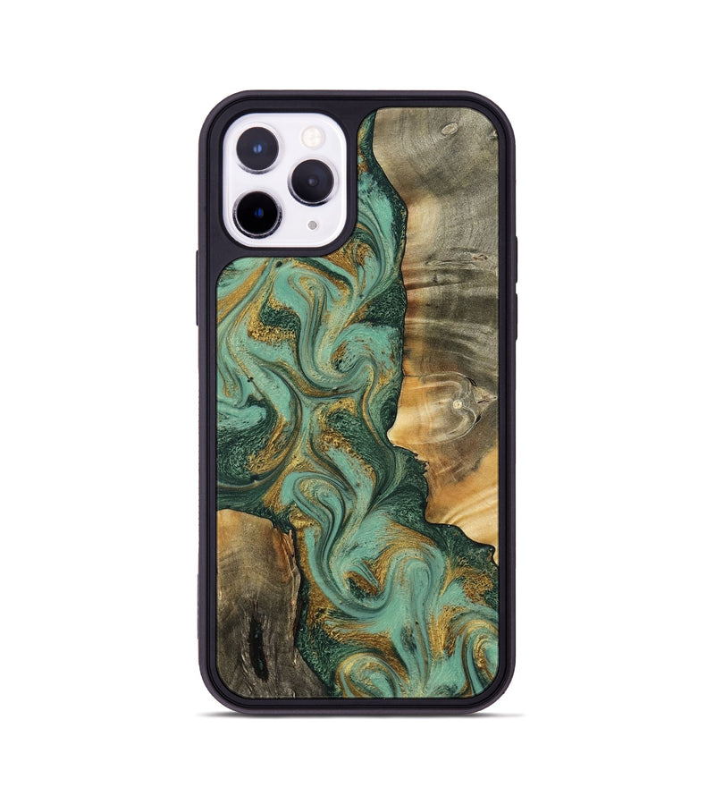 iPhone 11 Pro Wood Phone Case - Donie (Green, 798103)