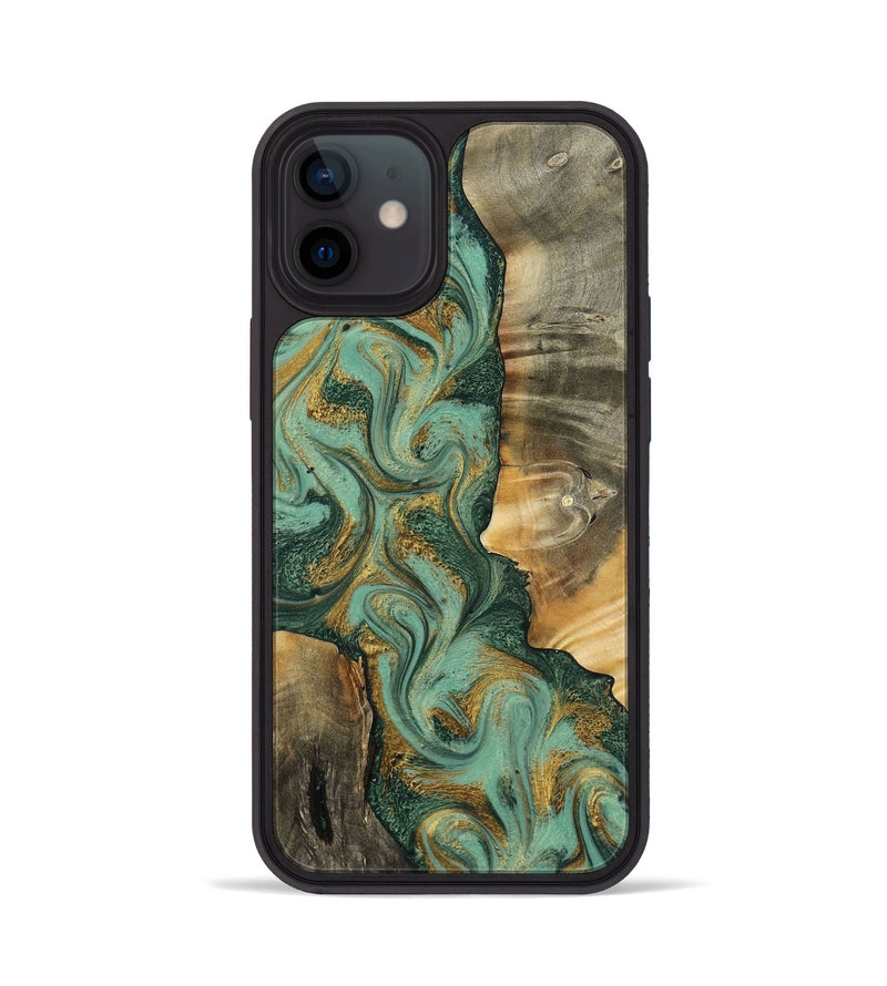 iPhone 12 Wood Phone Case - Donie (Green, 798103)