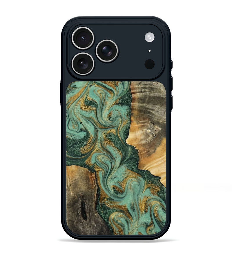 iPhone 17 Pro Max Wood Phone Case - Donie (Green, 798103)
