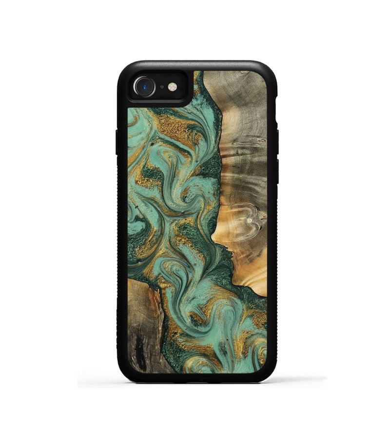 iPhone SE Wood Phone Case - Donie (Green, 798103)